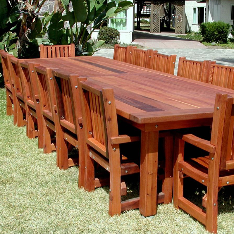 实木户外桌椅家具组合碳化防腐方形桌凳庭院桌椅套件