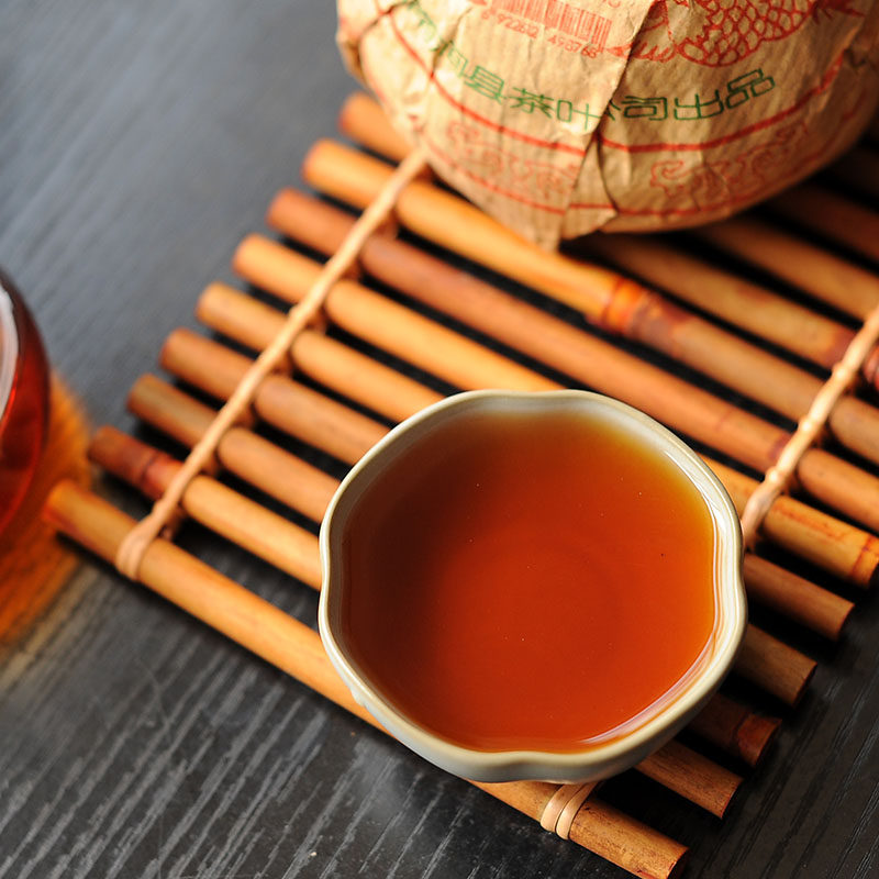 云南普洱茶土林凤凰2004年凤凰沱茶250克熟茶昆明干仓老茶