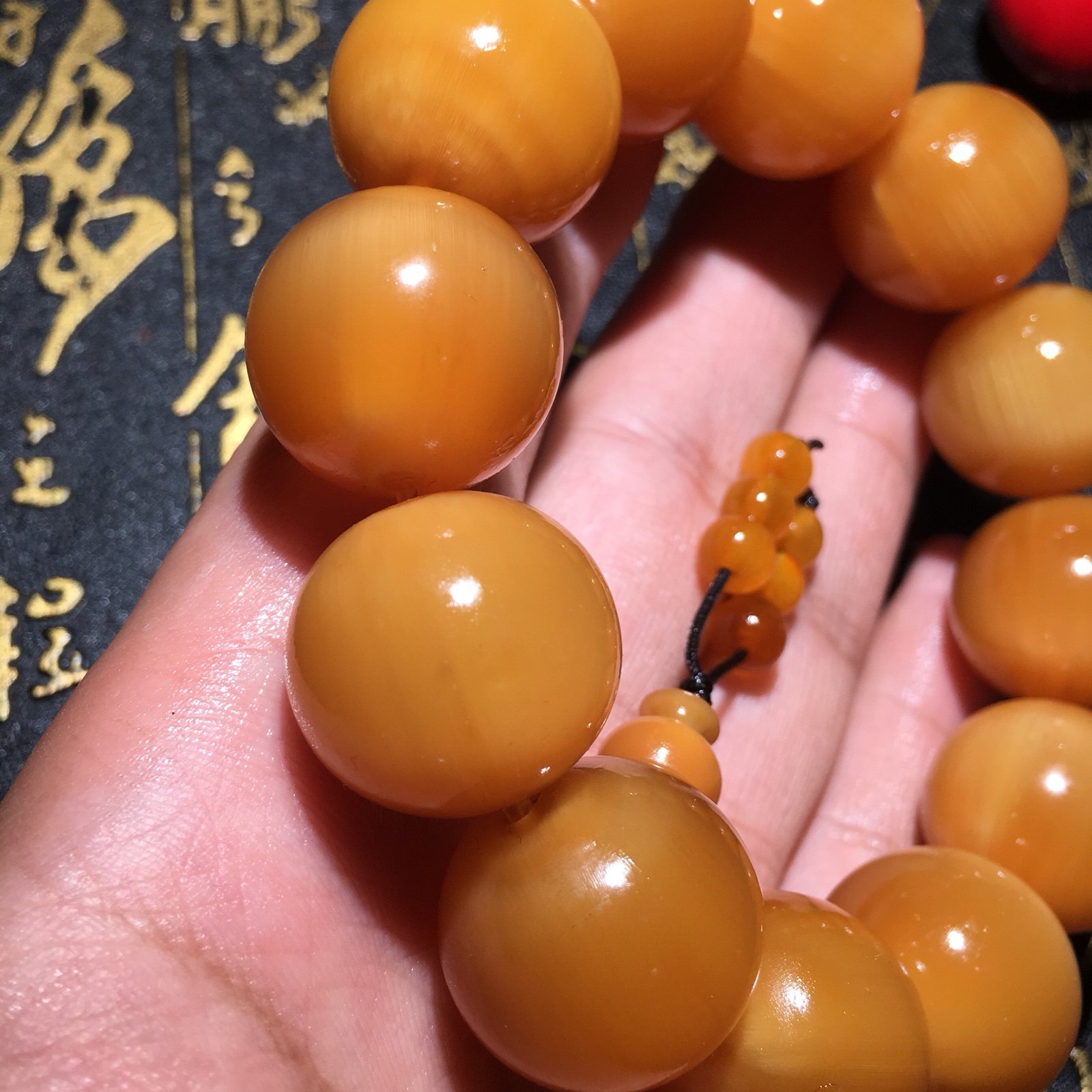 正宗野山龟甲龟壳手链黄金甲招财转运男女款佛珠手串清热去火养身