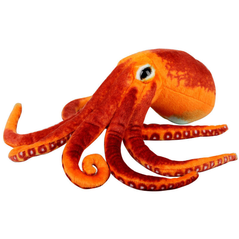 海洋乐园仿真章鱼八爪鱼毛绒玩具公仔布娃娃玩偶抱枕毛绒布艺类玩具