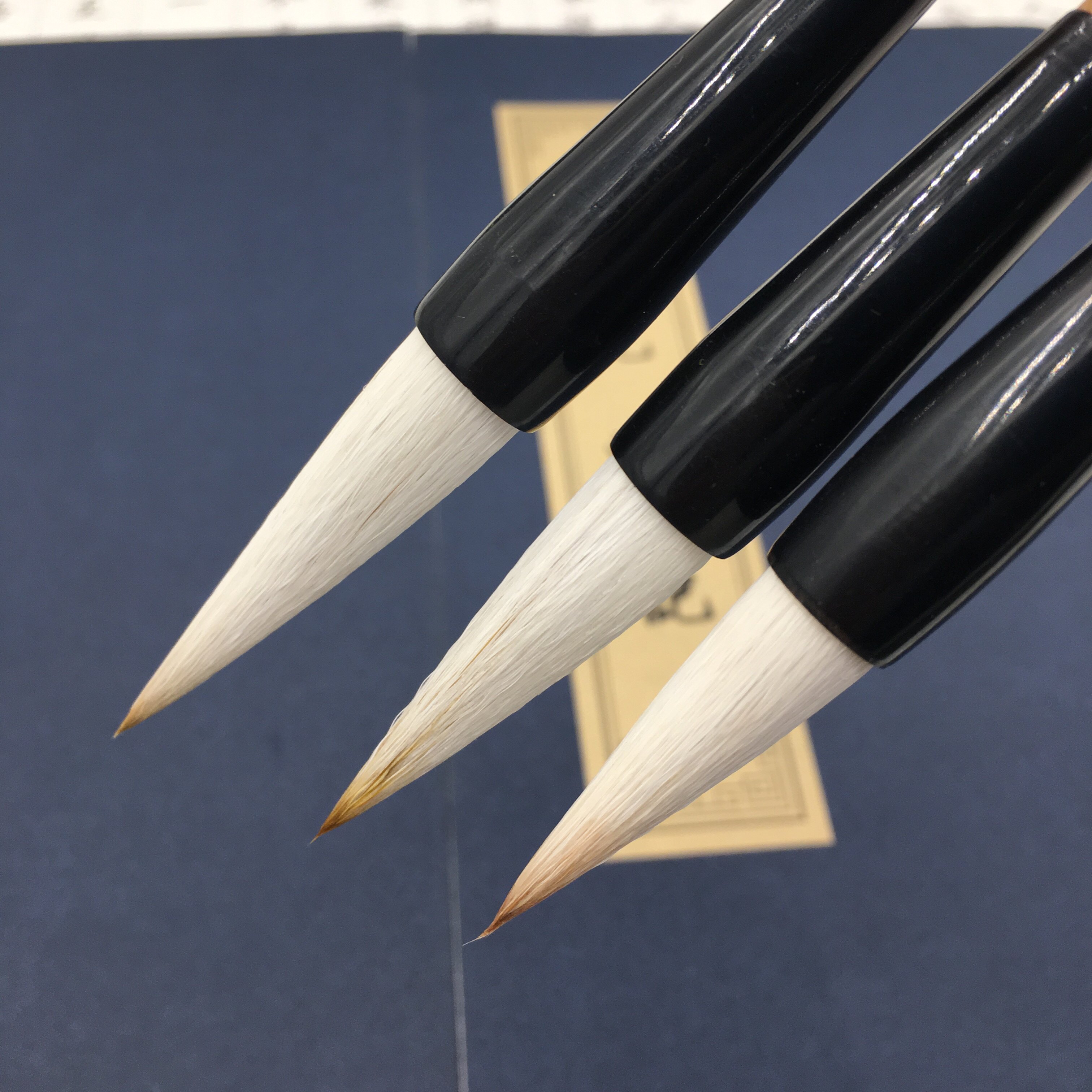 毫毛学生初学者书法班狼羊兼笔尖毛笔天然天然竹毛笔