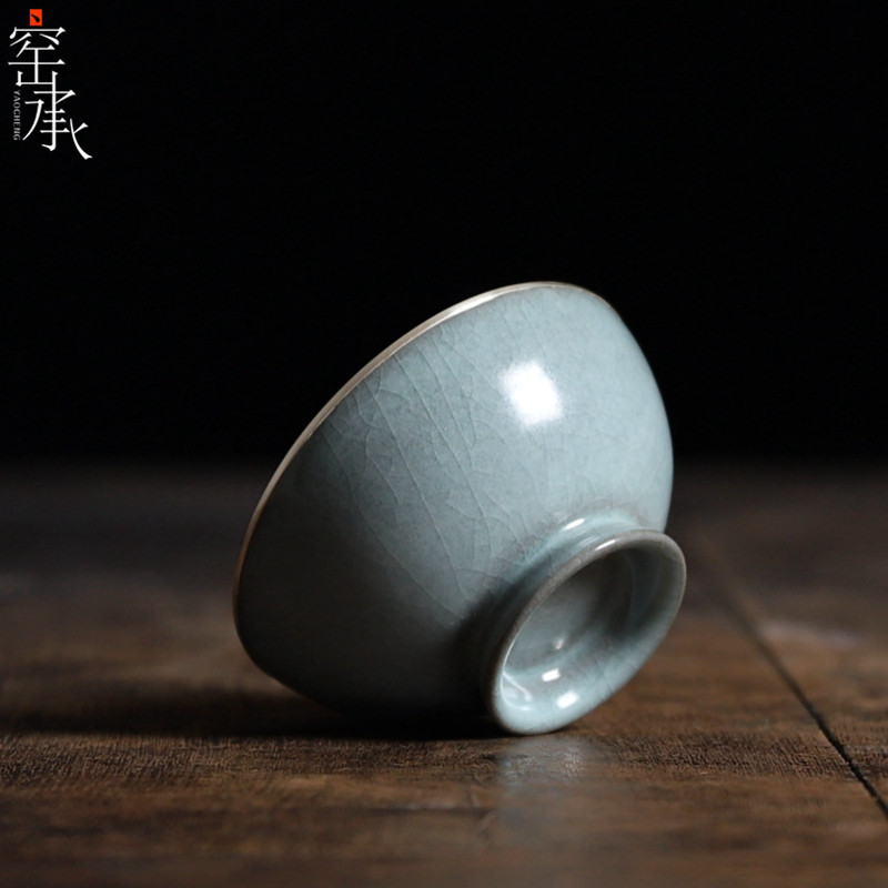 手工龙泉青瓷南窑笔记南宋官窑普洱茶杯主人杯单杯茶杯