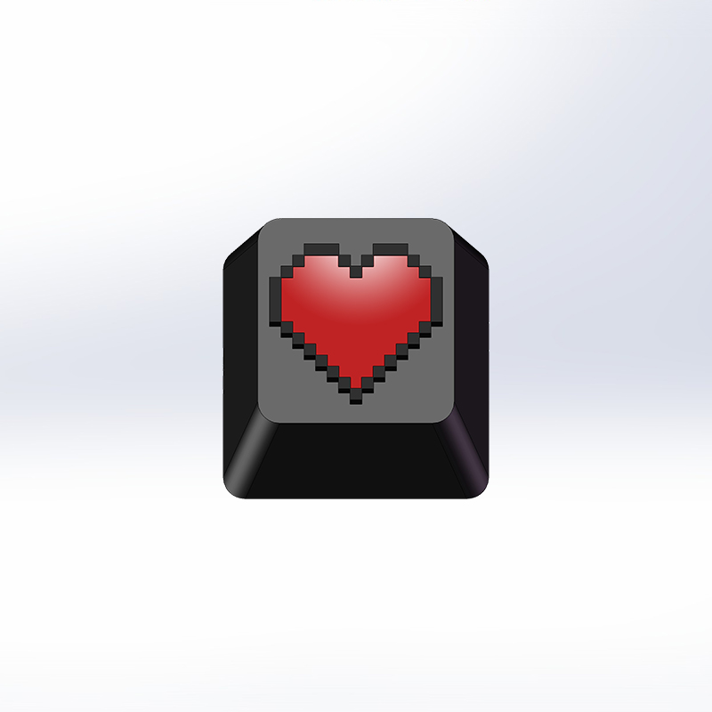 塞尔达传说之下像素素爱心血机械键盘锌铝金属游戏