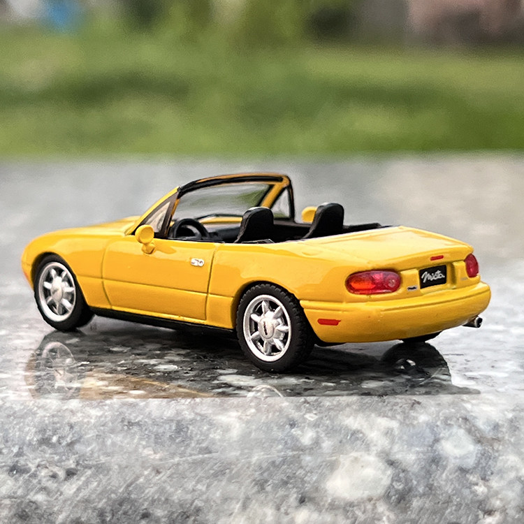 tsmminigt164马自达mazdamx5na黄色合金汽车模型收藏