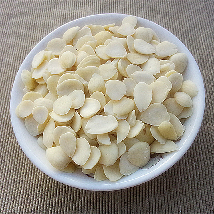 脱皮南北杏仁干250克 精选去皮生杏仁片煲汤料 炖甜品 杏仁露食材