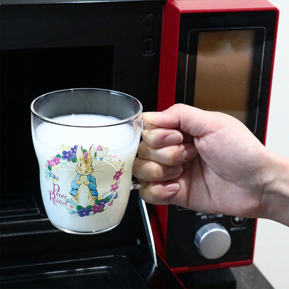 日本代购peterrabbit彼得兔比得兔可爱玻璃杯水杯茶壶动漫水杯