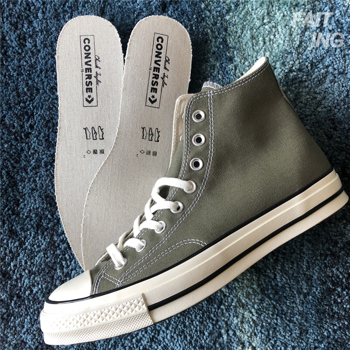 匡威converse1970s原装鞋垫海绵缓震高低帮帆布鞋鞋垫