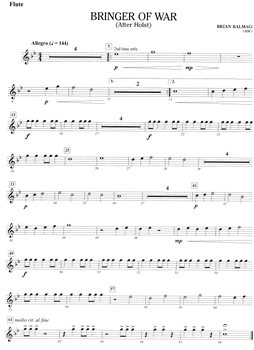 ຄະແນນ Wind ensemble Planet Suite-Mars 1.5 ພາກສ່ວນຄະແນນ Junior Symphonic Wind Ensemble ບໍ່ມີສຽງ audition