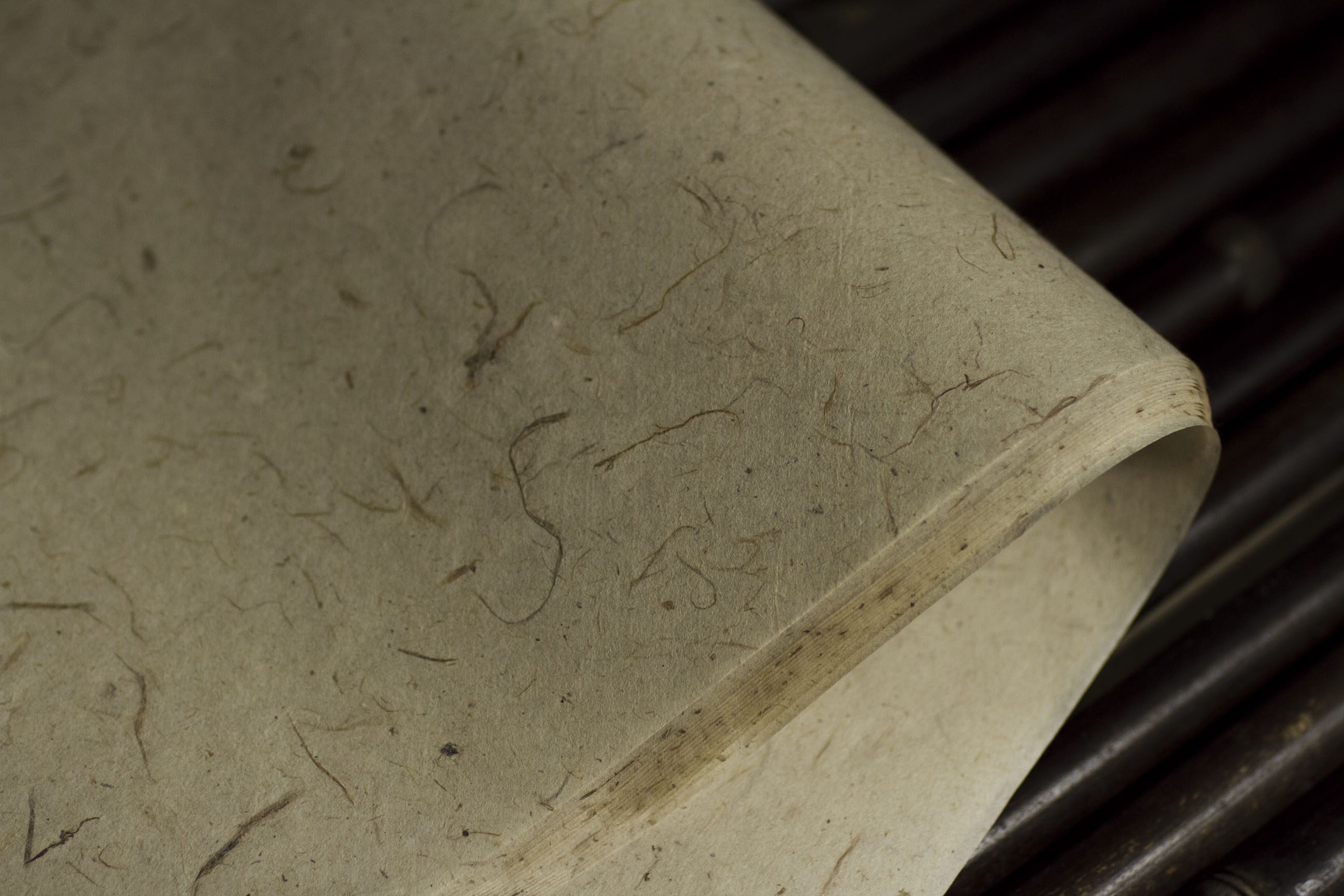 仿古半熟本色云龙皮纸信笺 复古构树皮纸四尺长纤维书法手工宣纸