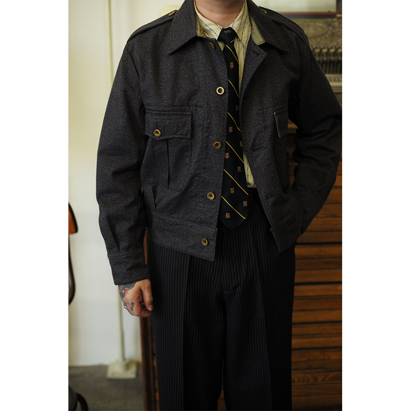 Labour union 经典复刻p37重磅胡椒盐夹克外套LU255