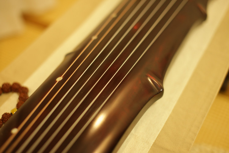 古琴金扬收藏推光朱砂竹节演奏级纯手工斫制古琴