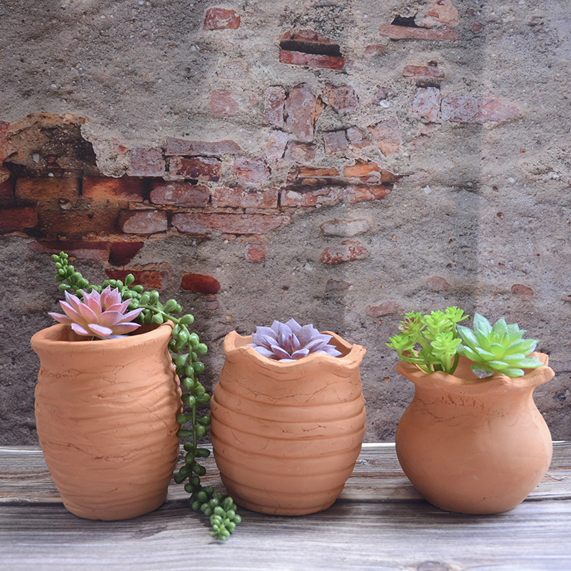 花盆多肉老桩粗陶盆红陶土泥法师陶罐手工复古花盆