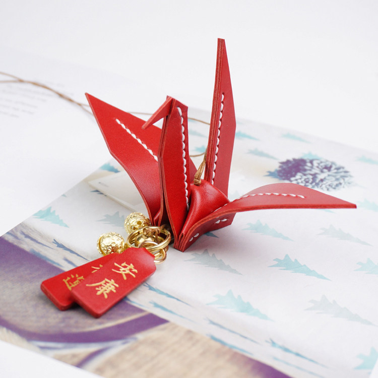 子曰平安保平挂件挂车意大利包挂车手工车挂千纸鹤车挂