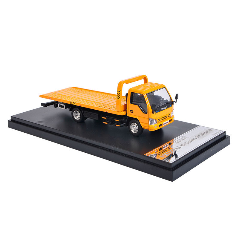 五十铃拖车模型gcd其辉isuzu4k拖板板车清障车车模