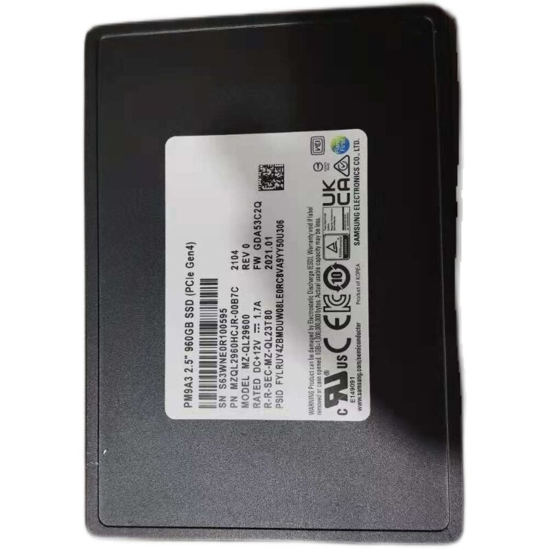 三星pm9839a3960g192tnvmeu2pcie固态硬盘固态硬盘