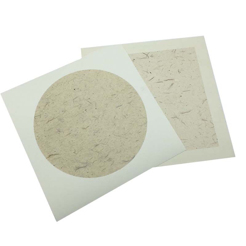 免装裱国画卡纸镜片圆形空白软卡宣纸半生半熟小品写意书法作品纸