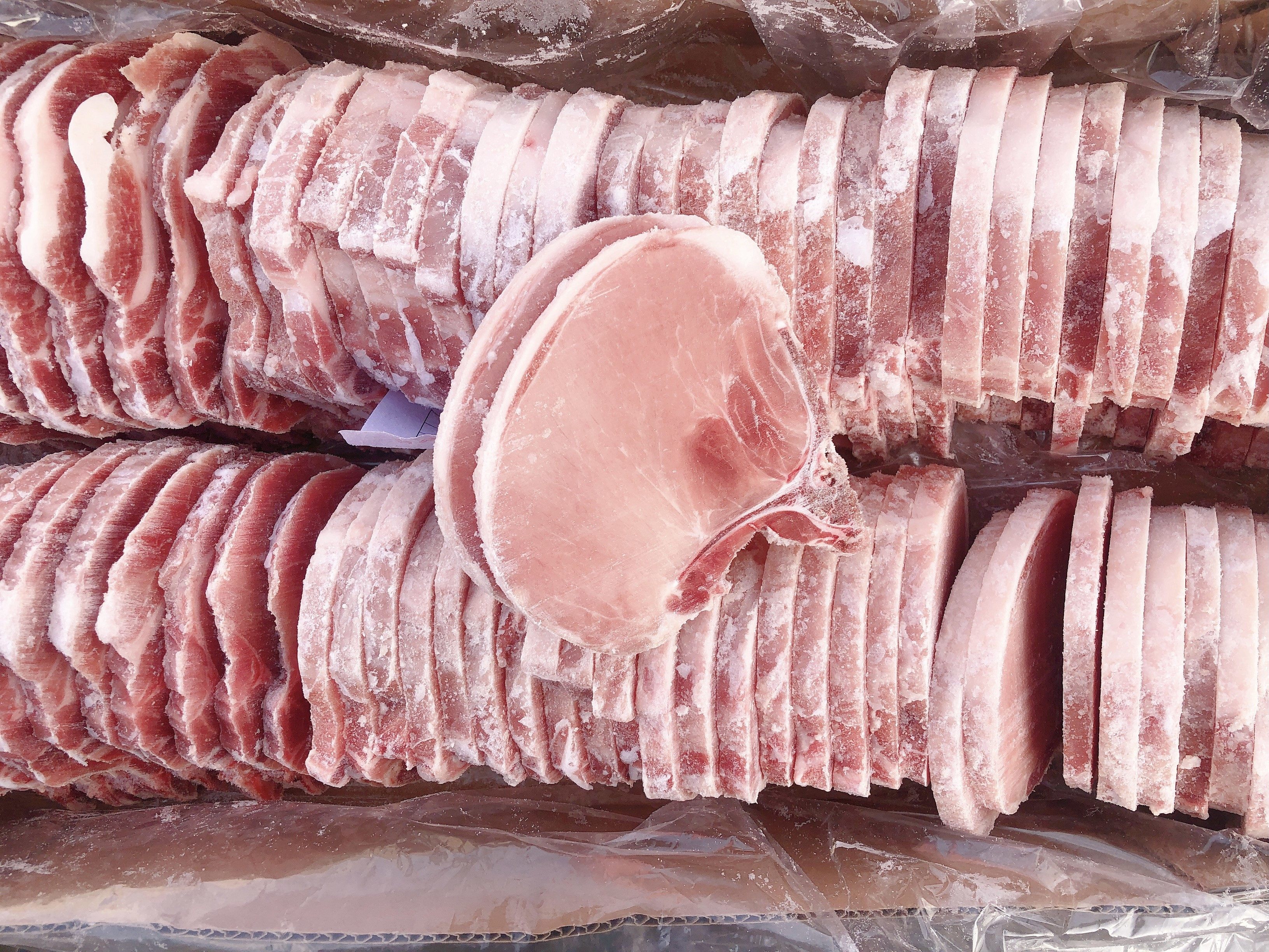 猪排新鲜冷冻大排片大排20斤110片江浙沪包邮猪排
