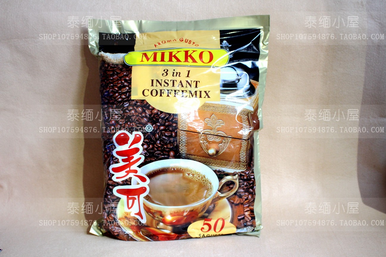 咖啡缅甸进口mikko美可三合一速溶1000g小包2件速溶咖啡