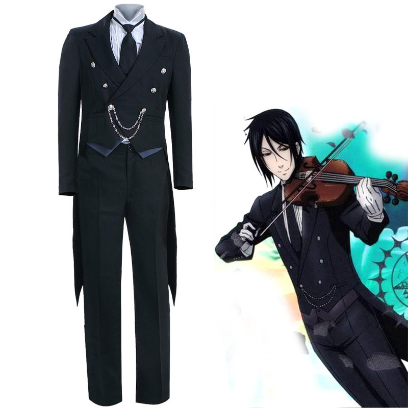动漫衣服执事黑管管家塞巴斯巴斯蒂晚礼燕尾服cosplaycosplay男装
