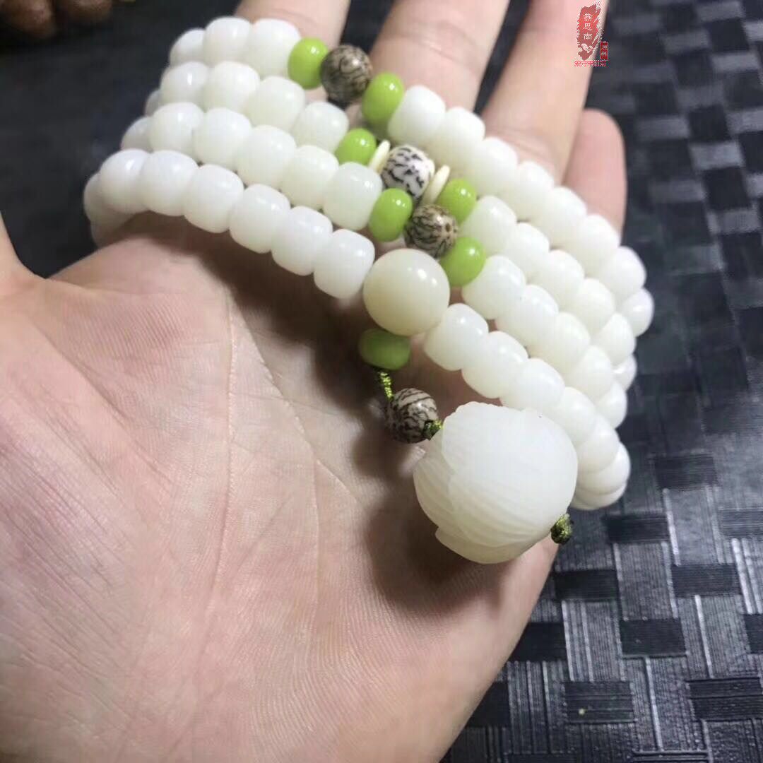 全新菩提根手串项链8女4圈配饰成品手链108颗佛珠