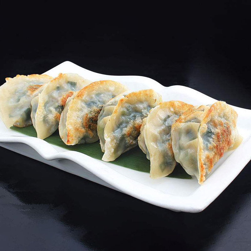 广式韭菜煎饺广东早茶港式点心茶楼大个饺子水饺