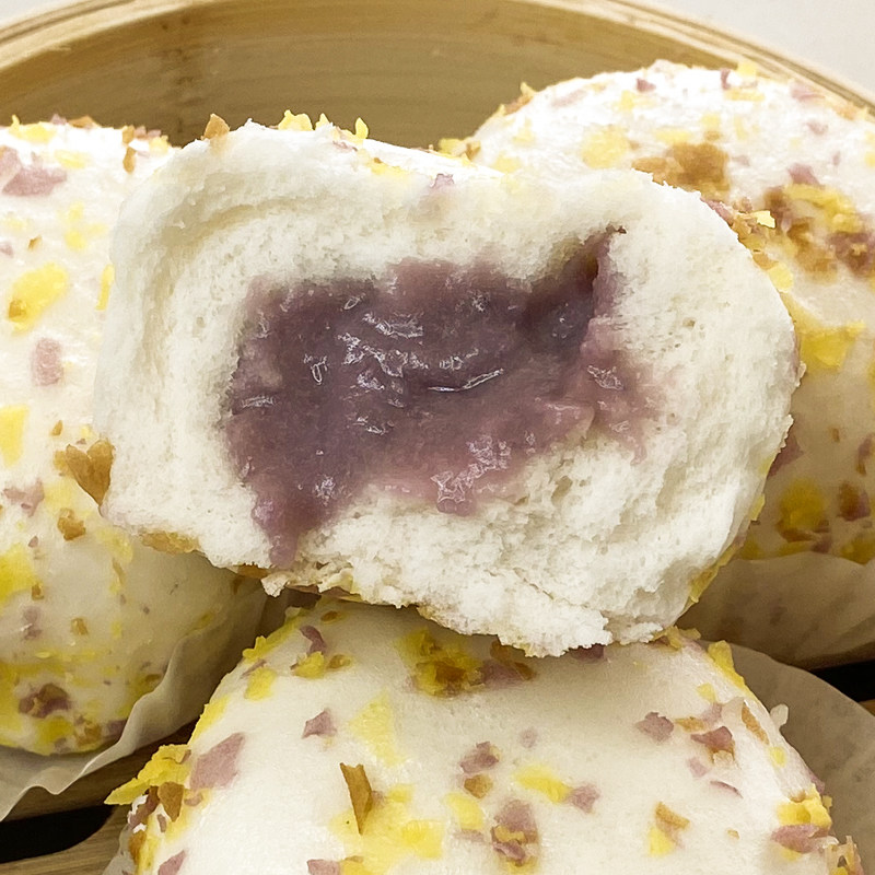 心意七彩芋泥包营养早餐速冻点心包子冷冻包点包点