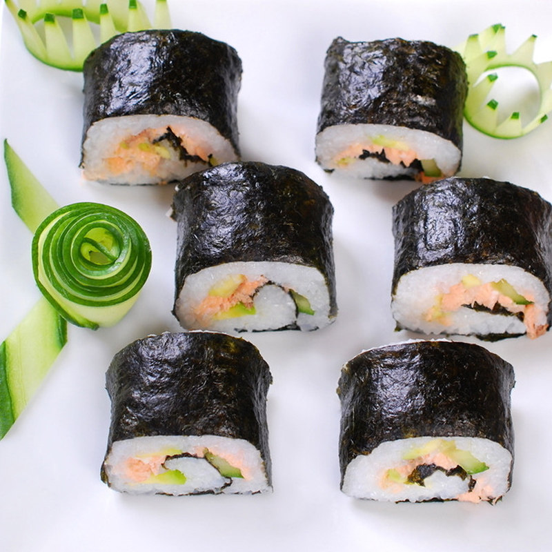 冠仲海苔寿司600g10个紫菜包饭冷冻点心半成品商用早餐日式料理