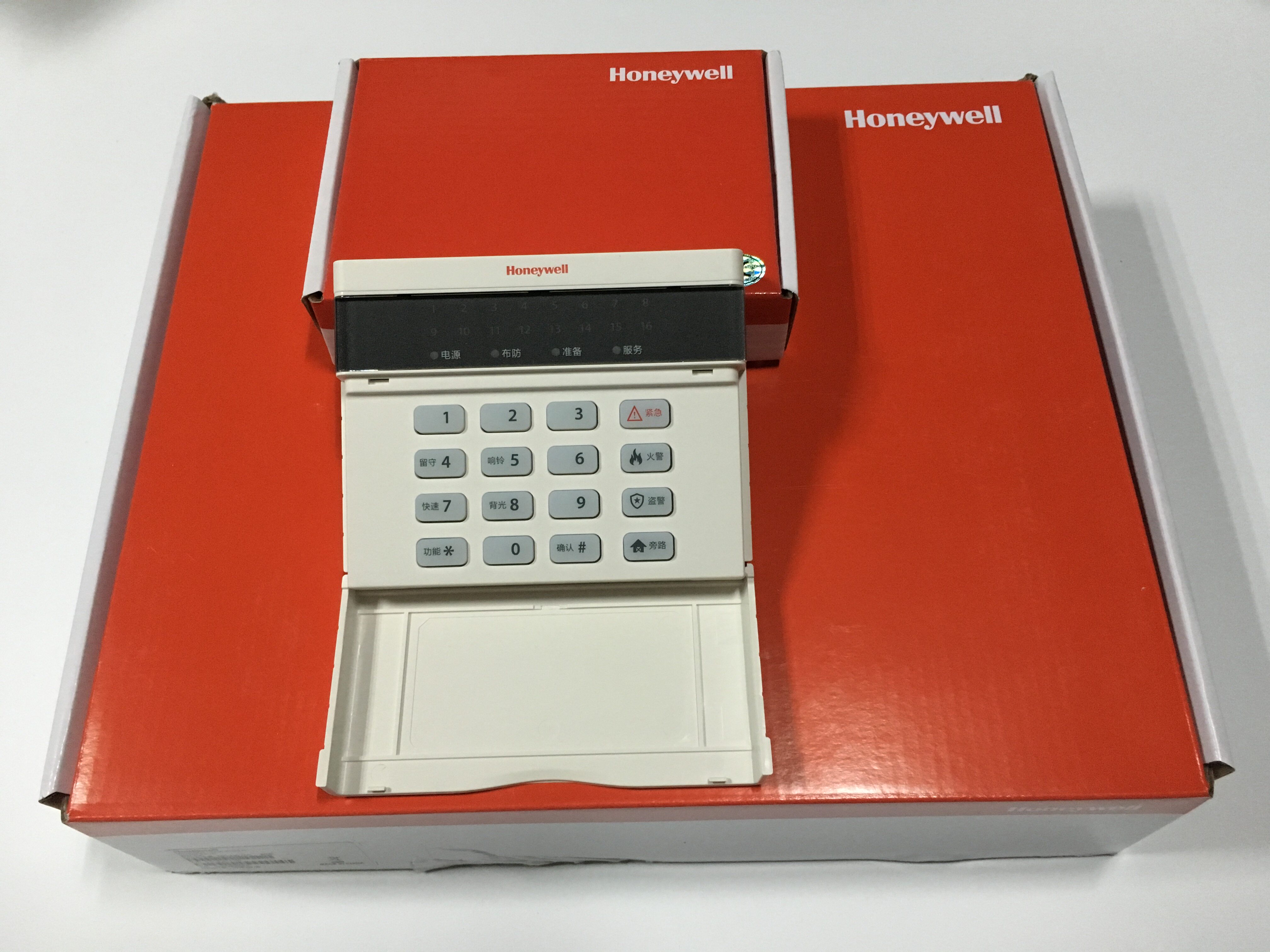 正品honeywell霍尼韦尔2316super报警主机ledp键盘报警主机