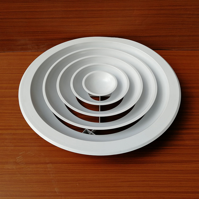 风口铝合金圆形散流中央空调调出室内新风管机室内新风系统