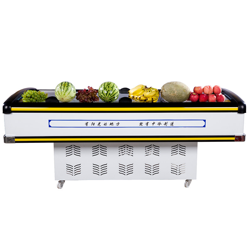 伯乐推拉门海鲜冷柜商用岛柜冷藏保鲜展示柜