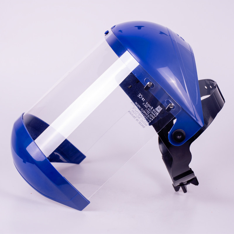 面罩蓝鹰透明防护头戴帽子炒菜菜油飞沫女士防护面具