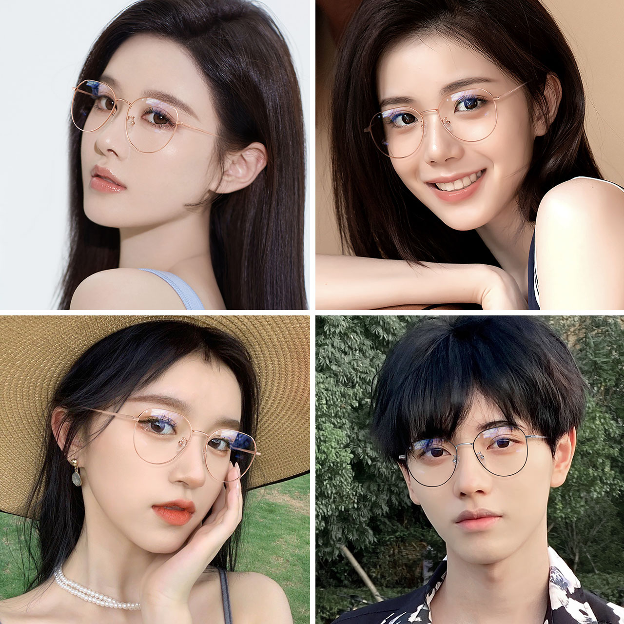 近视眼镜框大脸显瘦圆脸大框可配度数椭圆形显脸定制成品光学镜