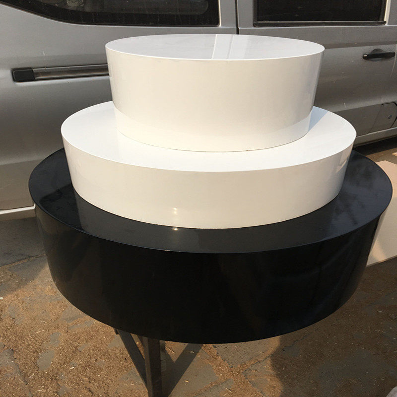 圆形烤漆展示台地台圆立柱形婚纱店试衣台站台模特底座试衣间地台