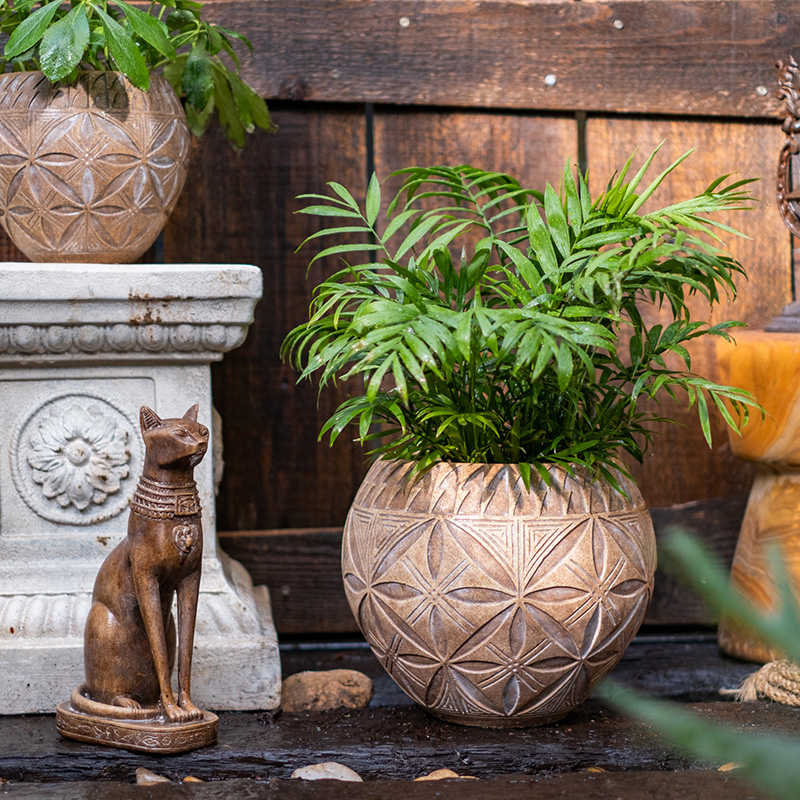 掬涵法式优雅复古水泥花盆大型欧式创意植物花盆