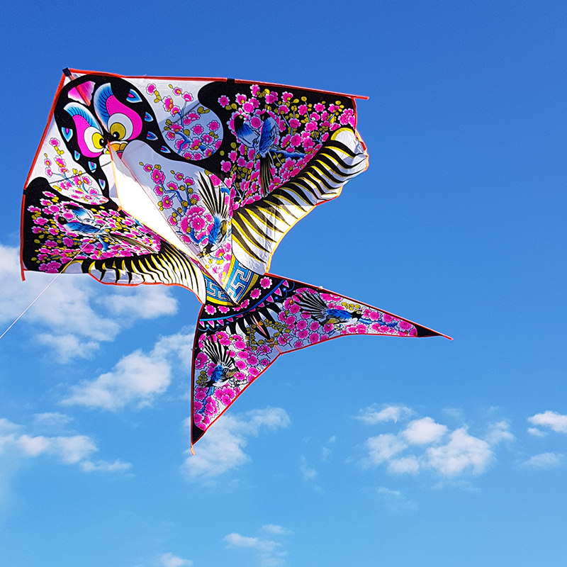 潍坊华筝烫金金沙风筝儿童传统初学微风大型风筝