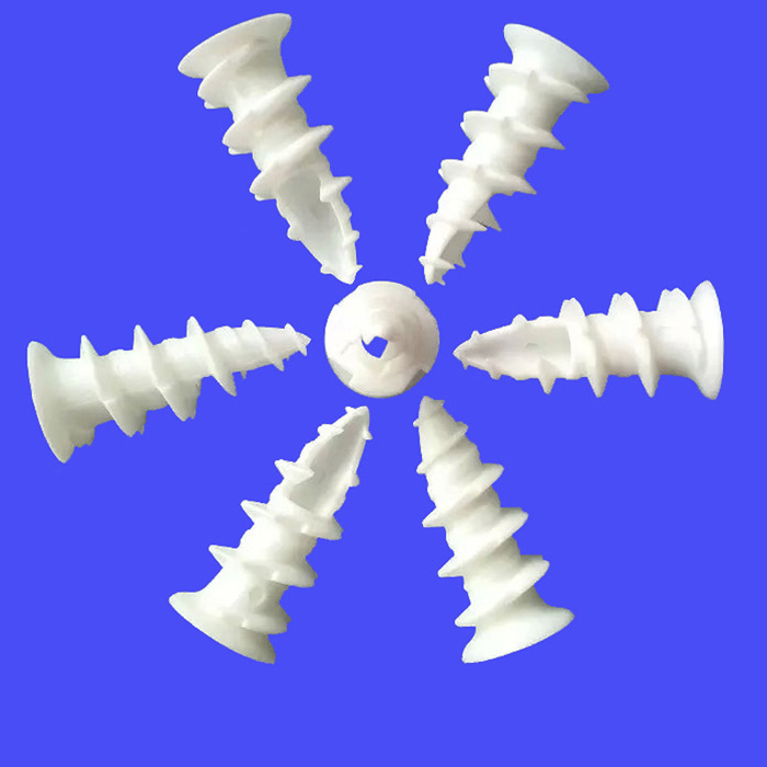 膨胀自攻螺丝42mm尼龙石膏胀管螺旋尖头铆钉螺钉