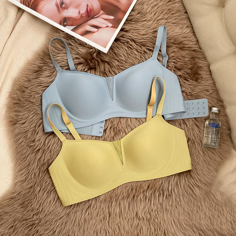 无痕女学生少女bra聚拢小胸半杯文胸薄款女士内衣文胸