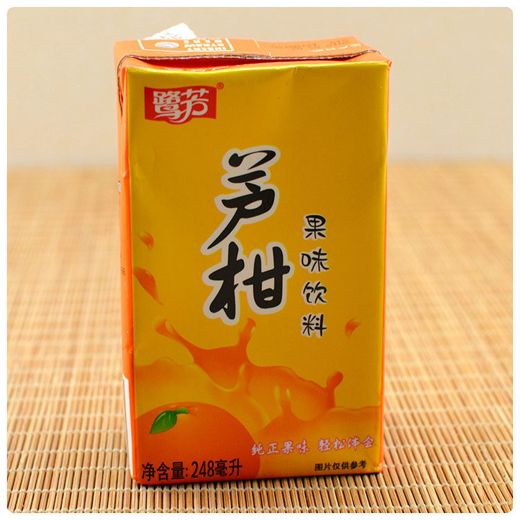 福建包邮整箱248ml24盒鹭芳芦柑果味饮料童年果味