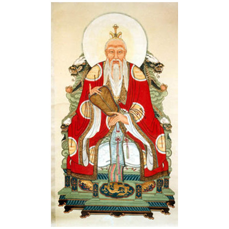 印花正品dmc棉线十字绣套件手工老君圣像太上老君想天神三清道祖