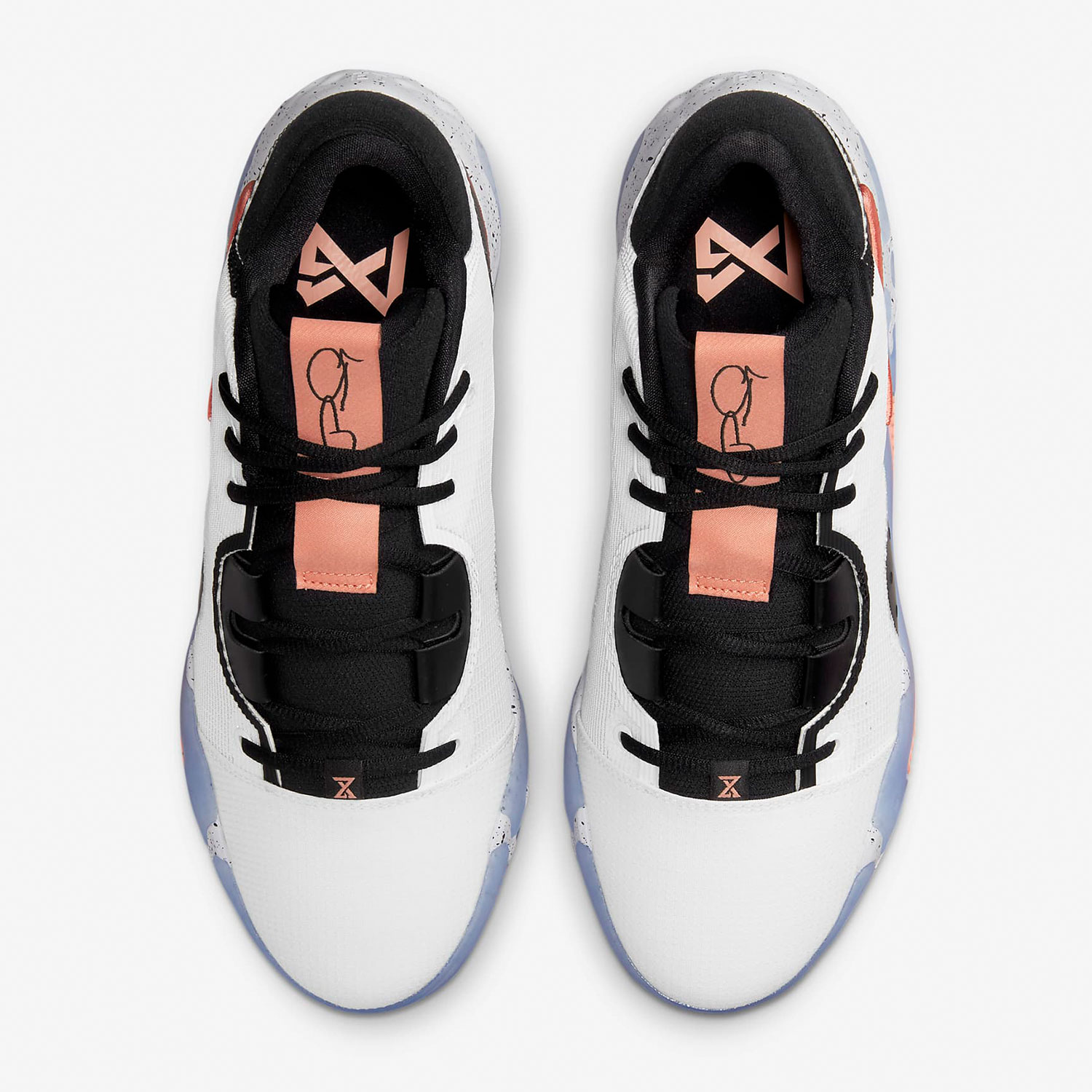 耐克男鞋nikepg6保罗乔治6代泡椒黑白实战篮球篮球鞋