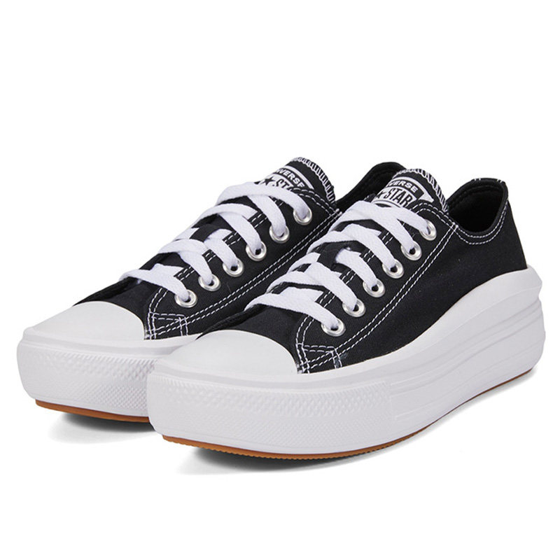 converse匡威威帆布鞋女鞋春季新款allstar厚底板鞋