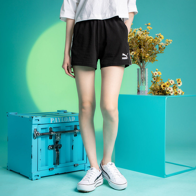 彪马裤子女裤2021夏季新款热裤休闲裤短裤运动运动中长裤/短裤