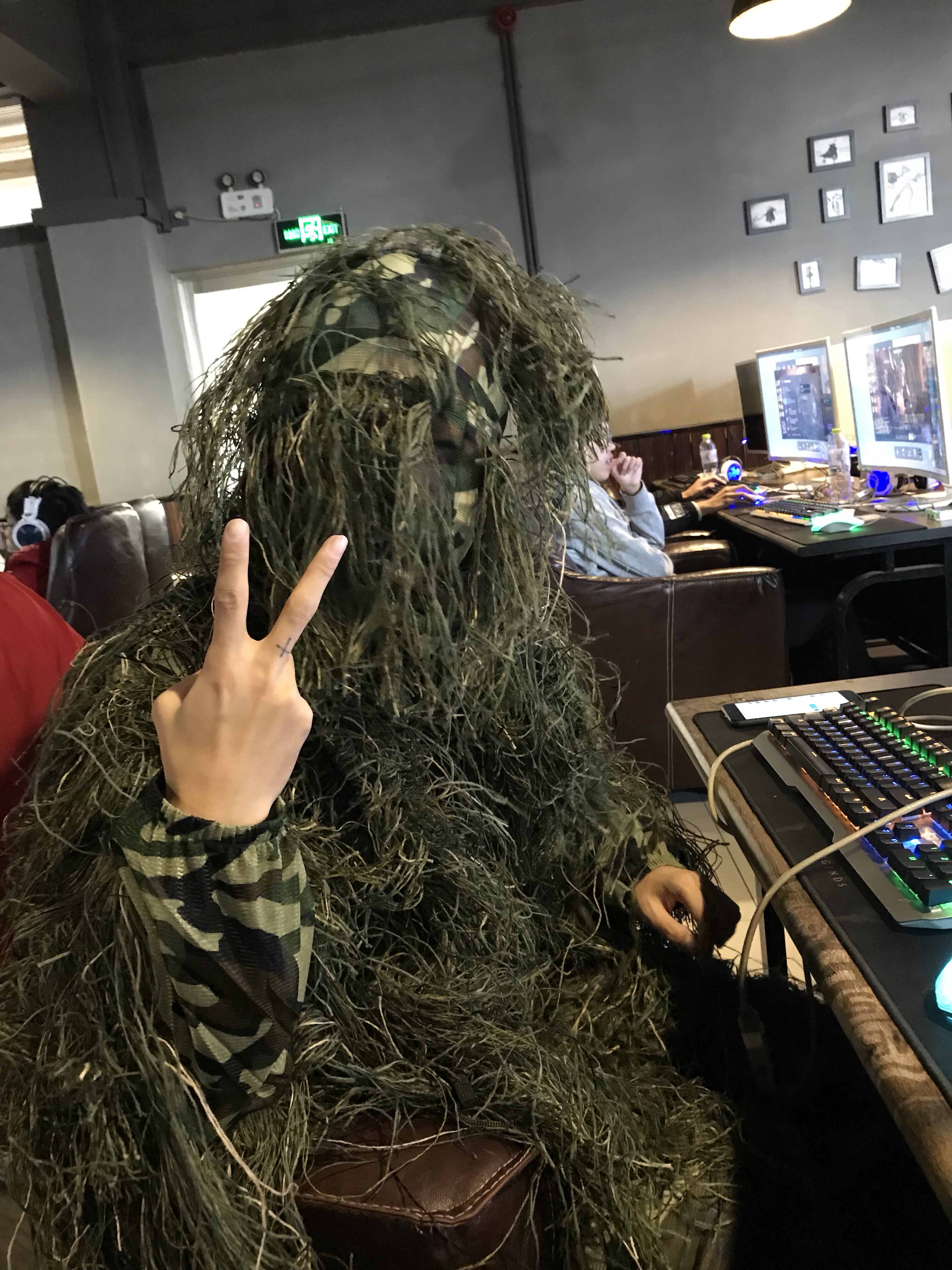 绝地求生同款周边伪装吃鸡儿童吉利狙击手野战吉利服