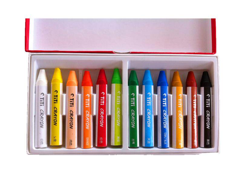 12色蜂蜡蜡笔正品包邮安全环保韩国天天titi宝宝儿童画笔水洗包邮