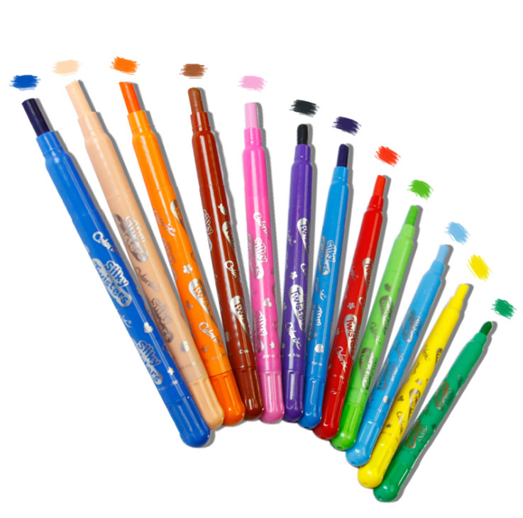 蜡笔amos填色画笔绘画涂鸦儿童水洗韩国易水洗蜡笔