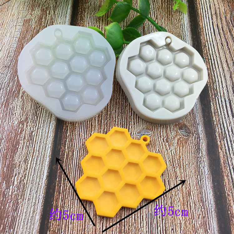 模具硅胶蜂窝蜂巢3只蜜蜂翻糖diy液态软陶其它烘焙器具