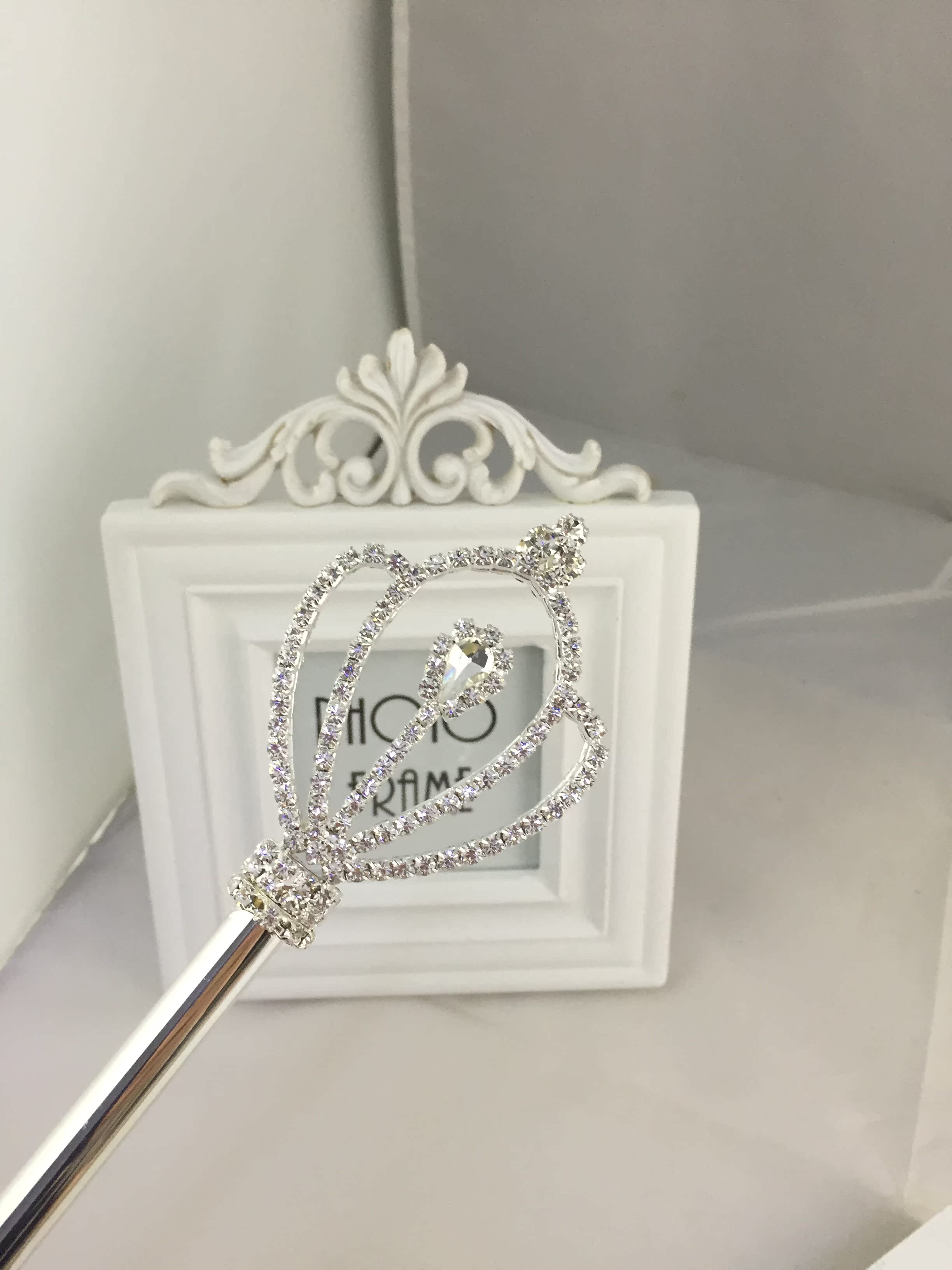 女王饰品复古国王女王水晶球选美权杖手杖魔仙选美表演魔法棒