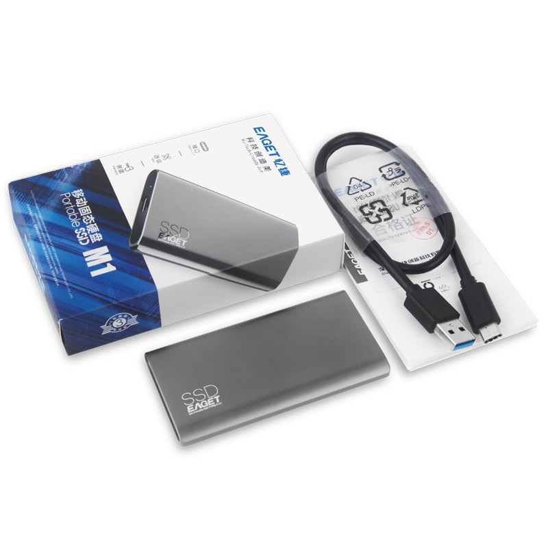 【移动固态硬盘】忆捷固态移动硬盘1t type-c 3.1高速移