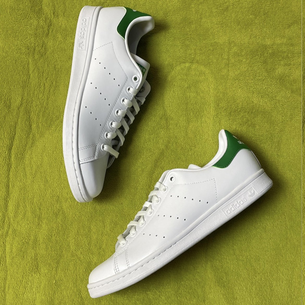 adidas三叶草stansmith史密斯绿尾男女经典板鞋m20324运动休闲鞋