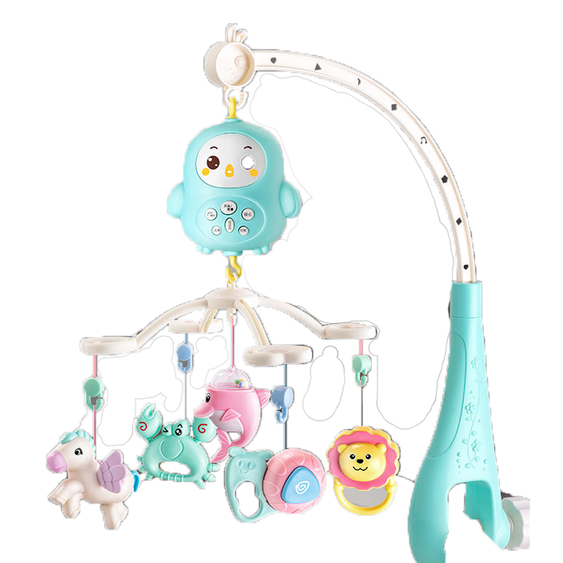新生儿宝宝床铃安抚婴儿玩具音乐旋转床头摇铃床铃